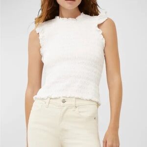 Veronica Beard White Wyles Tank Top Size Large NWT